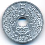 Французский Индокитай, 5 центов (1924 г.)