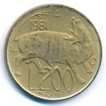 Сан-Марино, 200 лир (1981 г.)