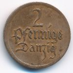 Данциг, 2 пфеннига (1926 г.)