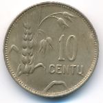 Литва, 10 центов (1925 г.)