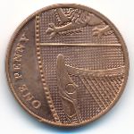 Great Britain, 1 penny, 2008