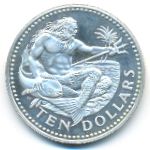 Барбадос, 10 долларов (1975 г.)