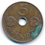 Finland, 5 pennia, 1942