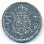 Spain, 5 pesetas, 1982