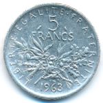 Франция, 5 франков (1963 г.)