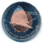 Остров Бонайре., 2 1/2 доллара (2012 г.)