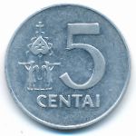 Lithuania, 5 centai, 1991