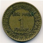 France, 1 franc, 1920–1927