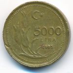 Турция, 5000 лир (1995 г.)
