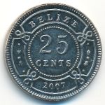 Belize, 25 cents, 2007