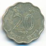 Hong Kong, 20 cents, 1997
