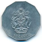 Соломоновы острова, 50 центов (1990 г.)