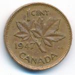 Канада, 1 цент (1947 г.)