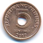 Филиппины, 5 сентимо (2012 г.)