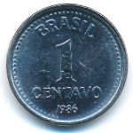 Brazil, 1 centavo, 1986