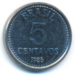 Brazil, 5 centavos, 1986