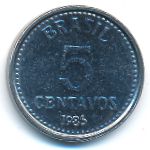 Brazil, 5 centavos, 1986