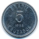 Бразилия, 5 крузадо (1988 г.)