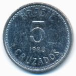 Бразилия, 5 крузадо (1988 г.)