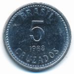 Бразилия, 5 крузадо (1988 г.)