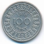 Суринам, 100 центов (1988–1989 г.)