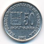 Venezuela, 50 bolivares, 2002