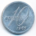 Brazil, 10 cruzeiros, 1965