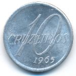 Brazil, 10 cruzeiros, 1965