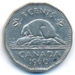 Canada, 5 cents, 1960