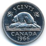 Канада, 5 центов (1966 г.)