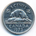 Канада, 5 центов (1973 г.)