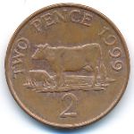 Guernsey, 2 pence, 1999