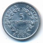 Costa Rica, 5 centimos, 1967