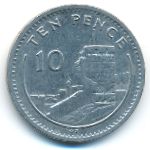 Гибралтар, 10 пенсов (1991 г.)