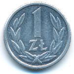 Poland, 1 zloty, 1990