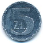 Польша, 5 злотых (1990 г.)