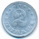 Yugoslavia, 2 dinara, 1953