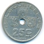 Belgium, 25 centimes, 1938