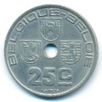 Belgium, 25 centimes, 1938