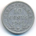 Ньюфаундленд, 10 центов (1945 г.)
