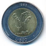 San Marino, 500 lire, 1983