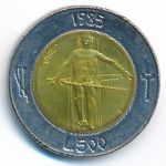 San Marino, 500 lire, 1985