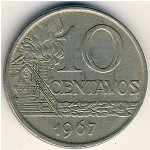 Brazil, 10 centavos, 1967