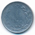 Turkey, 1 lira, 1975
