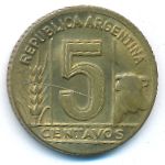 Аргентина, 5 сентаво (1944–1948 г.)