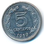 Аргентина, 5 сентаво (1959 г.)