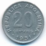 Аргентина, 20 сентаво (1951 г.)