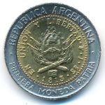 Argentina, 1 peso, 1994–2016