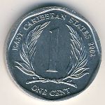 East Caribbean States, 1 cent, 2002–2013