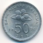 Малайзия, 50 сен (1989–2011 г.)